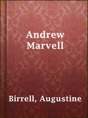 Andrew Marvell - ebook